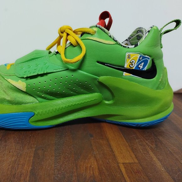 Nike Zoom Freak 3 NRG Green UNO DC9364-300 Men's 11.5 Basketball Shoes 50th Anni - Picture 9 of 16